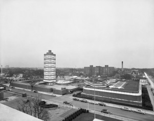 Johnson Wax Tower, Location: Racine WI, Architect: Frank Lloyd Wright